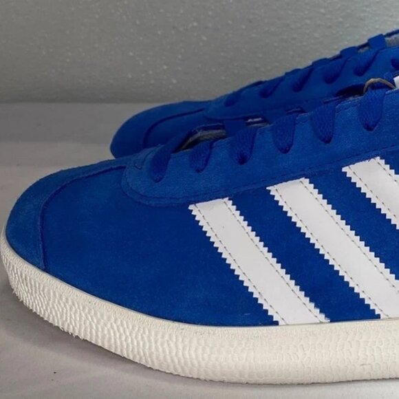 Adidas Gazelle Men’s Sneakers Blue Suede Size 10 Lace-Up Casual Classic - Picture 3 of 3